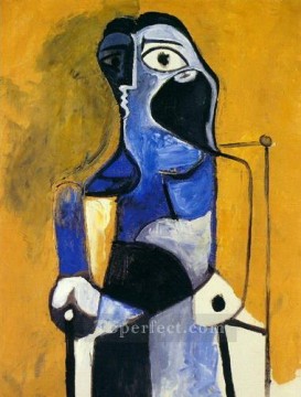 Pablo Picasso Painting - Mujer sentada 1960 Pablo Picasso
